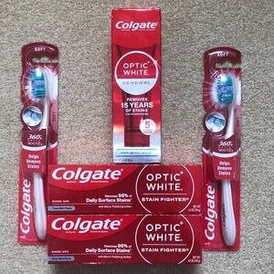 COLGATE 5 pc Set Optic White
(Over a $30 value)